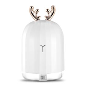 220ml Cool Mist Humidifier Ultrasonic Air Diffuser Atomizer w/7 Color Breathing Lights (Model: Deer)